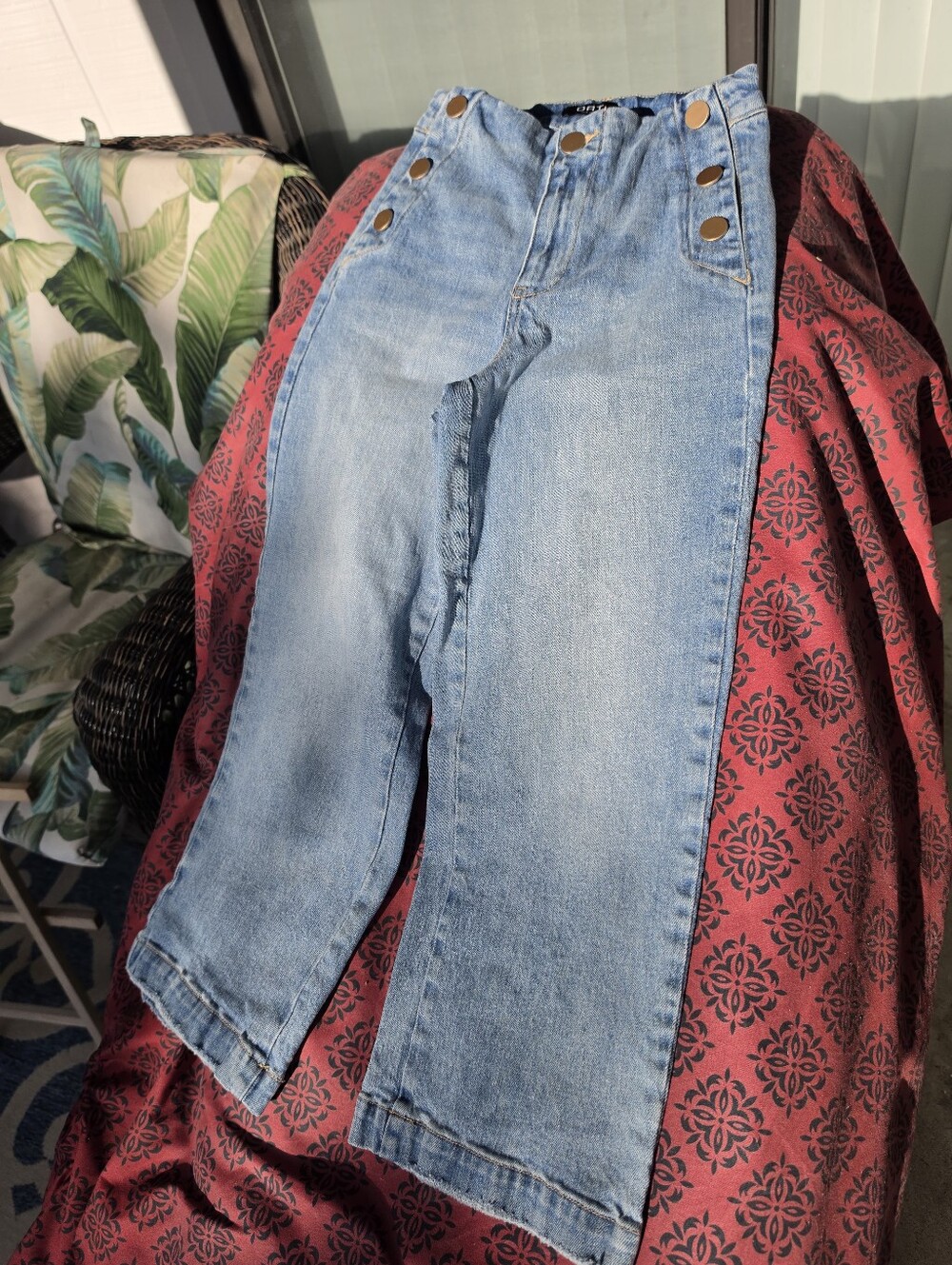 Oat New York || High Rise Sailor Wide Leg Pant || Ophelia Medium Wash 24